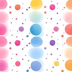 A delicate pastel polka dot pattern with fading transparency.