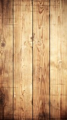 Obraz premium Rustic Wooden Plank Texture: Close-up of weathered wooden planks, showcasing a warm brown and golden hue with natural grain patterns and knots. An authentic background for rustic designs.