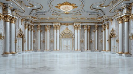 Obraz premium Luxurious Ballroom Interior, Elegant, Grand, Majestic