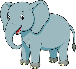 Fototapeta premium A Colourfull Cute Stylized Elephant Designs