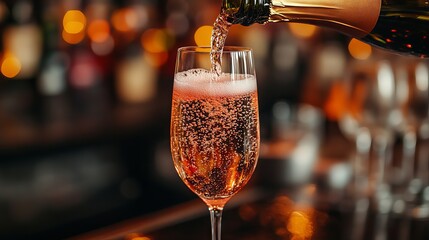 Champagne ready to serve