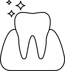 Icon of healthy shiny teeth and gums