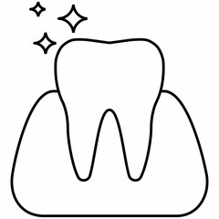 Icon of healthy shiny teeth and gums