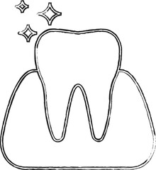  Icon of healthy shiny teeth and gums

