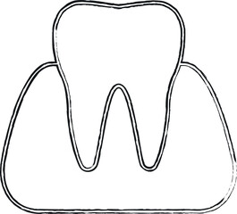 Icon of healthy teeth and gums