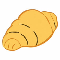 Illustration of a Croissant for Bakery and Breakfast Designs