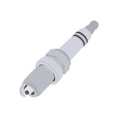 Plug,  Automotive Flat Illustration Isolated