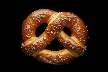 Rustic Bavarian Delight: Beer and Pretzel at Oktoberfest Celebration