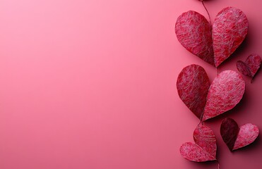 Obraz premium Festive Love Decorations in Pink Tones