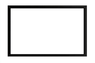 Slim Dark Border with Light Background: A Minimalist Rectangle Art Piece Isolated for Modern Decor