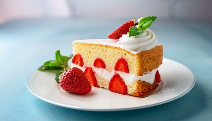 cheesecake with strawberry slices