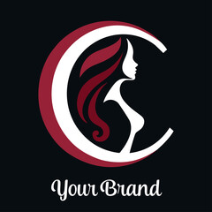 Leter B Woman Logo vector