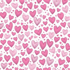 Fototapeta premium seamless background with hearts