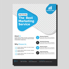 Naklejka premium Clean Corporate Event Flyer Layout