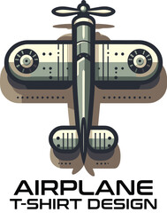 Airplane Vector T Shirt Design