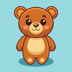 Obraz premium Cute teddy bear children toy vector