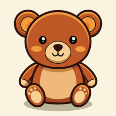 Obraz premium Cute teddy bear children toy vector