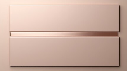 Rose gold panels, modern design