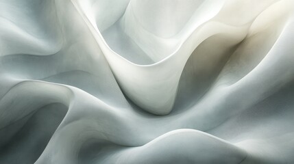 Obraz premium Abstract light blue flowing fabric creates a smooth texture