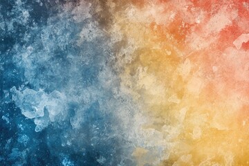 Fototapeta premium An artistic representation showcasing a colorful abstract texture, blending dark blue and vivid warm colors, evoking feelings of passion and creativity.