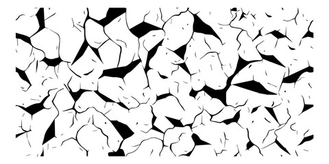 black and white abstract vector texture resembling a cracked surface
