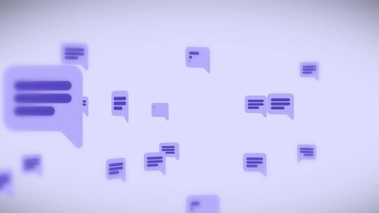 Social Media Comments, messages, dynamic background