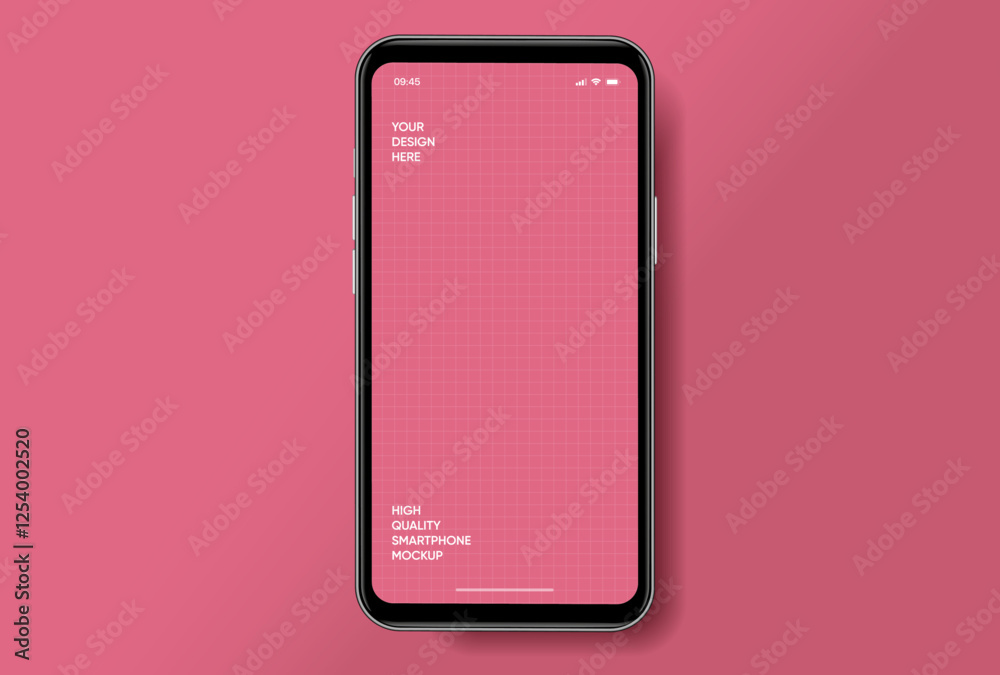 Aufkleber realistic smartphone mockup. mobile phone vector with isolated on white background. device front vie