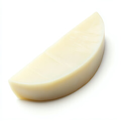 A fresh, creamy wedge of cheese, perfect for enhancing any dish or enjoyed on its own. Ideal for snacking or as part of a cheese platter offering flavor and texture.