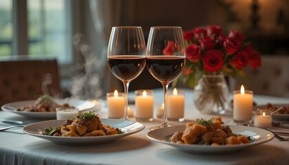 Romantic Candlelit Dinner for Two on Valentine's Day