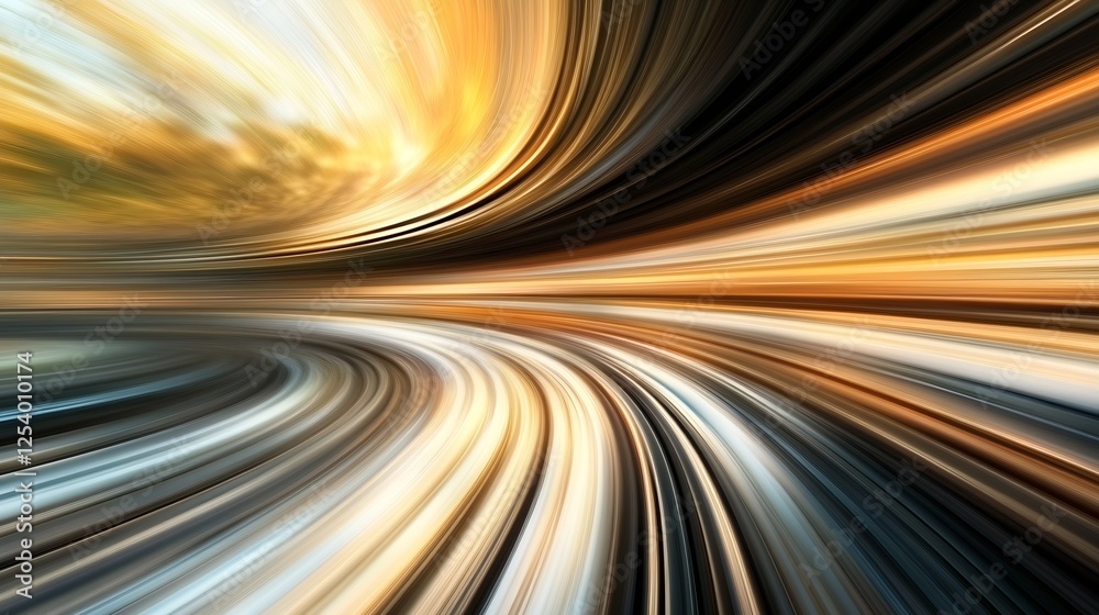 Aufkleber Abstract motion blur art showcasing vibrant colors in flowing patterns creating a dynamic visual experience : Generative AI