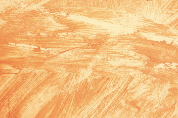 Orange concrete cement wall grunge texture for background