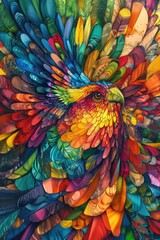 Obraz premium Feathered Bird Decoration