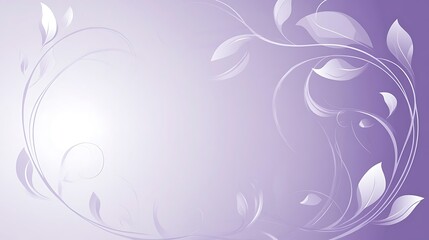 Lavender floral frame, soft background, design