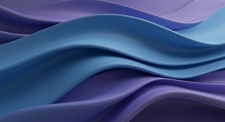 Fototapeta premium Elegant Layers of Flowing Smooth Fabric – 3D Render