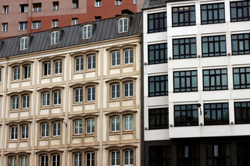 Buildings in the city of Bilbao, Spain