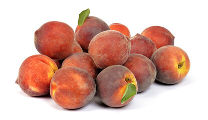 Brzoskwinie luzem na białym tle © Jolaya