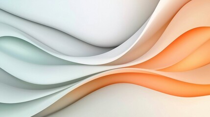 Abstract minimalist background with soft gradients, pastel colors (digital lavender, warm peach, neo-mint), smooth transitions, modern aesthetic, elegant and clean composition