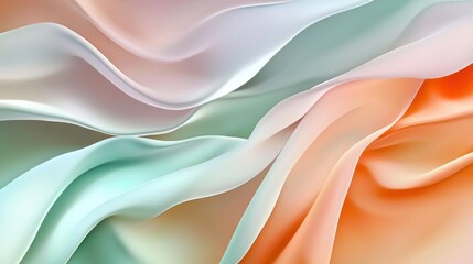 Abstract minimalist background with soft flowing gradients, dreamy pastel colors , modern aesthetic, elegant 