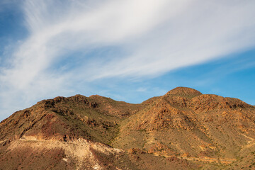 Berge im Naturpark del Cabo de Gata-Nijar, Provinz Almer&iacute;a, Autonome Gemeinschaft Andalusien, Spanien