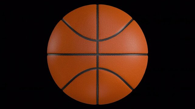 Basketball Rotating, Seamless Loop, Alpha Channel