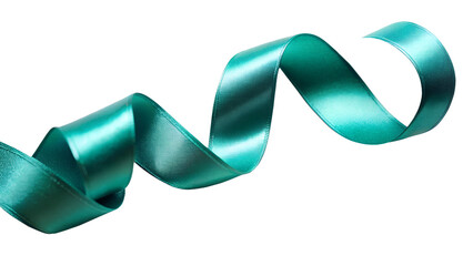 blue ribbon isolated on white background