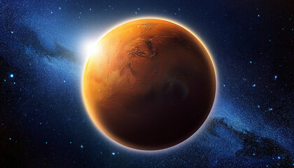 venus in a cosmic glow