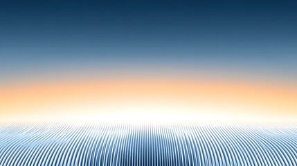 Sunset over wavy field, abstract background