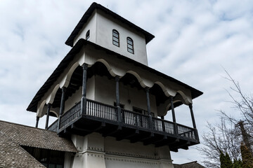 The Bellu Mansion Museum, one of the most beautiful in Wallachia, built in the old Romanian architectural style. Urlati, Prahova, Romania.
