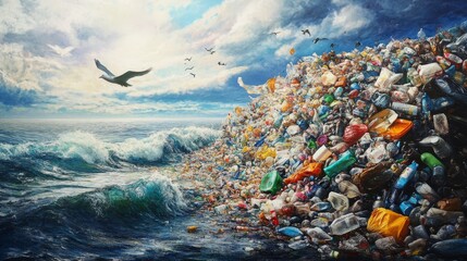 #BeatPlasticPollution, World Environment day concept 2023 background. 