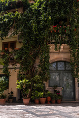 Taormina, Italy. A narrow street in the old town
