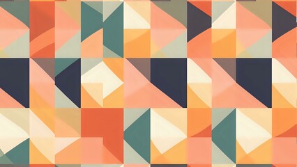 Fototapeta premium Vibrant Modern Geometric Abstract Pattern with Clean Lines