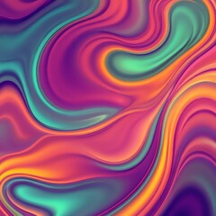 Obraz premium Vibrant Swirling Abstract Art - Dynamic Movement in Color