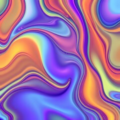 Obraz premium Vibrant Liquid Flow Abstract Art Design