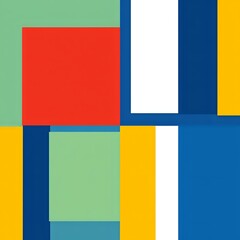 Fototapeta premium Vibrant Abstract Color Block Collage